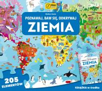 Opakowanie Puzzle i książka Poznawaj baw się odkrywaj Ziemia 205 elementów