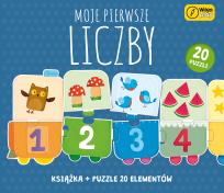 Okładka książki Puzzle + książka Moje pierwsze liczby 20 elementów