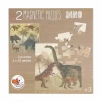 Opakowanie Puzzle magnetyczne Dinozaury