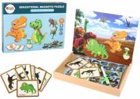Opakowanie Puzzle magnetyczne z motywem dinozaurów