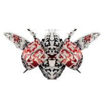 Opakowanie Puzzle Metalowe Model 3D - Broszka Biedronka