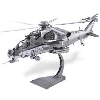 Opakowanie Puzzle Metalowe Model 3D - Helikopter WUZHI-10