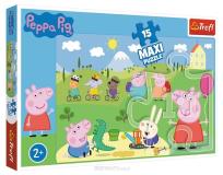 Opakowanie Puzzle15 maxi Szczęśliwy dzień Peppy TREFL