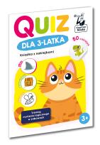 Okładka książki Quiz dla 3-latka. Książka z naklejkami. Kapitan Nauka