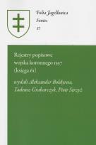 Okładka książki Rejestry popisowe wojska koronnego 1557 (księga 61)