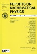 Opakowanie Reports on Mathematical Physics 55/1 .