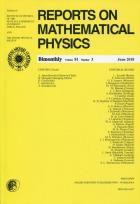 Opakowanie Reports on Mathematical Physics 72/3