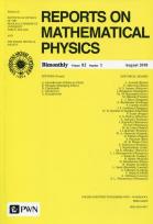 Opakowanie Reports on Mathematical Physics 72/3