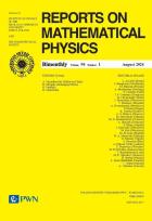 Opakowanie Reports on Mathematical Physics Volume 94/1 Polska