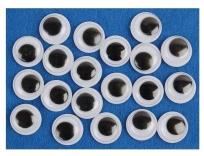 Opakowanie Ruchome oczka owal 20mm 12szt