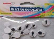 Opakowanie Ruchome oczka z rzęsami 16szt