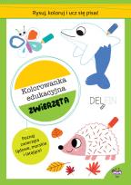 Okładka książki Rysuj, koloruj i ucz się pisać. Zwierzęta