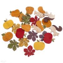 Opakowanie Samoprzylepne drewniane motywy jesienne 20szt