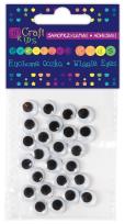 Opakowanie Samoprzylepne ruchome oczka 10mm 24 szt.
