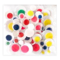 Opakowanie Samoprzylepne ruchome oczka mix kolorowe 75 szt.