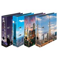 Opakowanie Segregator A4 8cm Drapacze chmur max file mix