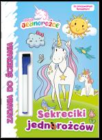 Okładka książki Sekreciki jednorożców. Zadania do ścierania. Moje Jednorożce