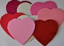 Opakowanie Serca z pianki 10x10cmi 8szt