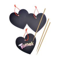 Opakowanie Serduszka zawieszki zdrapka 3szt