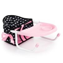 Opakowanie Siedzisko stołowe dla lalek różowo-czarne