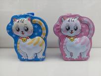 Opakowanie Skarbonka metalowa Kotek z kłódką MIX