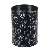 Opakowanie Skarbonka metalowa okrągła Kitty Holo