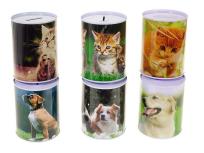 Opakowanie Skarbonka metalowa puszka Psy i koty mix
