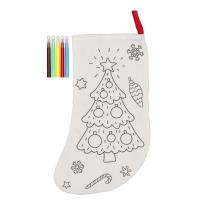 Opakowanie Skarpeta do kolorowania Choinka