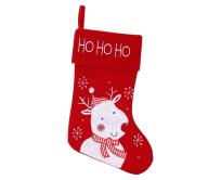 Opakowanie Skarpeta świąteczna biały renifer rozm.45,5cm