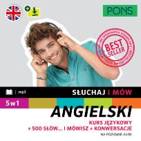 Okładka książki Słuchaj i mów. Angielski A1/B1 5w1 w.2