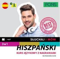 Okładka książki Słuchaj i mów. Hiszpański A1/B1 3w1 w.2