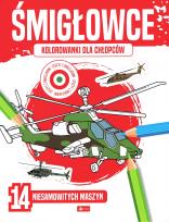 Okładka książki Śmigłowce. Kolorowanki dla chłopców