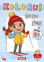 Okładka książki Śnieżna zima. Koloruj