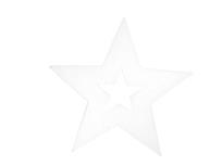 Opakowanie Śnieżynka biała dekoracja drewniana 4cm 12szt