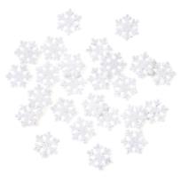 Opakowanie Śnieżynki z brokatem białe 2,4cm 24szt