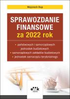 Okładka książki Sprawozdanie finansowe za 2022 rok państwowych i samorządowych jednostek budżetowych samorządowych
