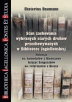 Okładka książki Stan zachowania wybranych starych druków