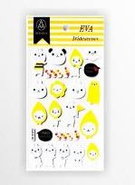 Opakowanie Stiker z elementami z pianki z lekkim brokatem