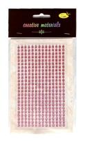 Opakowanie Stiker z kryształkami 4mm 336szt różowy