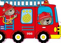 Okładka książki Straż pożarna. Kolorowanka z wykrojnika