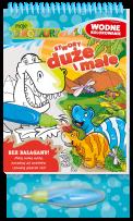 Okładka książki Stwory duże i małe. Moje Dinozaury. Wodne kolorowanie