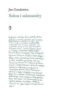 Okładka książki Sukna i salamandry