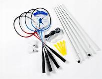 Opakowanie Sunsport Badminton Zestaw dla 4 osób z siatką i stelażem