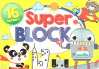 Okładka książki Super block boy + 16 naklejek