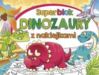 Okładka książki Superblok z naklejkami Dinozaury