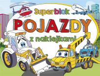 Okładka książki Superblok z naklejkami Pojazdy
