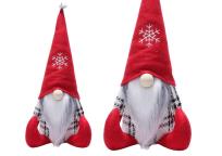 Opakowanie Świąteczny skrzat czerwona czapka dzwoneczek 32cm