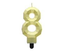 Opakowanie Świeczka Cyfra 8 Diament 7.6cm