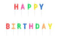 Opakowanie Świeczki urodzinowe Happy Birthday 2.5cm 13szt