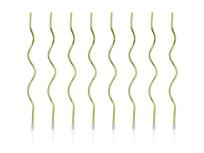 Opakowanie Świeczki urodzinowe zakręcone złote 14cm 8szt